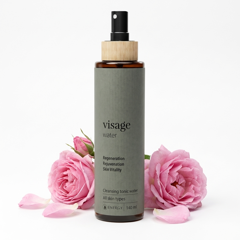 Visage water – pleťová voda s hydrolátem růže damašské a minerální vodou